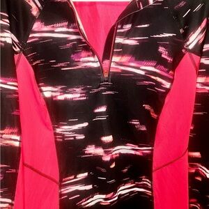 Tek Gear Top - Black and Pink